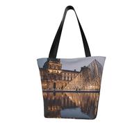 IguaTu Louvre Museum in Paris Sac fourre-tout décontracté à bandoulière pour femme Grande capacité Sac à main léger avec fermeture éclair pour le shopping, les voyages et un usage quotidien, Musée
