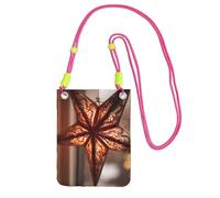 IguaTu Petit sac à bandoulière en sergé léger et résistant à l'eau avec motif lama cactus rose, Merry Christmas Star2, Taille unique