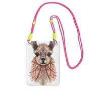 IguaTu Sac à bandoulière en sergé léger et résistant à l'eau avec motif écureuils mignons pour femme, petit sac à main de voyage, Adorable lama dessiné à la main, Taille unique
