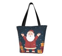 IguaTu Sac fourre-tout coloré tie-dye pour femme, sac fourre-tout décontracté de grande capacité, sac à main léger avec fermeture éclair, pour le shopping, les voyages et un usage quotidien, Père Noël