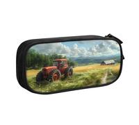 IguaTu Tractor Farm Trousse à crayons grande capacité - Organiseur de papeterie double couche pour l'école, le bureau, les voyages, Noir , Taille unique, Trousse de beauté