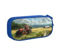 IguaTu Tractor Farm Trousse à crayons grande capacité - Organiseur de papeterie double couche pour l'école, le bureau, les voyages, bleu, Taille unique, Trousse de beauté