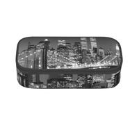 IguaTu Trousse à crayons de grande capacité avec compartiments et fermeture éclair Motif éléphant et girafe, new york, Taille unique, Trousse de beauté