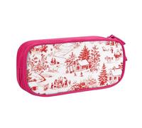 IguaTu Trousse à crayons de grande capacité Motif ours sauvages - Double couche Organiseur de papeterie pour l'école, le bureau, les voyages, rose, Taille unique, Trousse de beauté