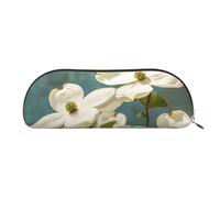IguaTu Trousse à crayons en cuir mauvais œil - Trousse de maquillage avec fermeture éclair lisse - Sac à monnaie - Organiseur de papeterie de bureau, Fleurs de printemps Dogwood, Taille unique,