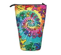 IguaTu Trousse extensible avec imprimé zèbre, organiseur de papeterie télescopique, tissu Oxford durable, multi-usage pour stylos, maquillage, Ours dansant., Taille unique, Trousse de beauté
