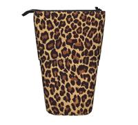 IguaTu Trousse extensible en tissu Oxford durable pour stylos, maquillage - Motif carlin, Cool Leopard, Taille unique, Trousse de beauté