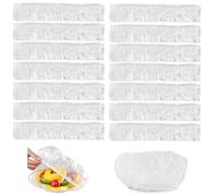 iguTrail Lot de 500 couvercles alimentaires élastiques, 39 x 25 cm, réutilisables, avec élastique, transparents