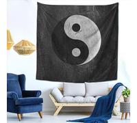 igyhuij Le Yin Et Le Yang Tapisserie Murales, Tenture Murale Le Yin Et Le Yang Psychédélique Nature Decoration Tapestry, 3D Tenture Murale pour Salon Chambre Tapestry 130x150 cm ss6881