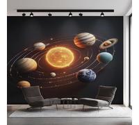 igyhuij Papier Peint Panoramique Corps Céleste Murales Intissé 300x210 cm Décoration Murale Moderne 3D Effet Papier Peint Espace Salon Chambre Mural Photo Poster m647