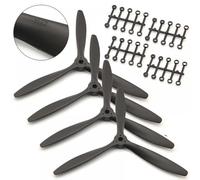 IGZLLBYJ 3 hélices de Drones 8060 9060 1060 1170 Efficient RC Airplane Propeller Spinner Compatible avec Les Drones Multi-rotors 1PCS 2PCS 4PCS Options(4PCS 1170)
