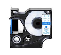 IGZLLBYJ 4pcs Tape Multicolor Étiquette 12 mm x 7m Compatible avec 45010 45011 45012 45020 et LabelManager 420p 450 450D(4PK Blue on Clear)