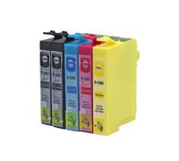 IGZLLBYJ 5 Cartouches d'encre compatibles Pack T1295 T1291 T1292 T1293 T1294 Compatible avec Les imprimantes SX420W SX425W SX525WD SX230(2BK 1C 1Y 1M)