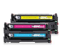 IGZLLBYJ Cartouche de Toner Compatible 305A Compatible avec CE410A CE411A CE412A CE413A Pro 300 Color MFP Fonctionne avec M375NW M475DW M451NW Printers(1 pcs Cyan)