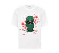 IH NOM UH NIT - Mask Flowers Print T-Shirt - Homme - Tops - Blanc - Taille: M
