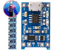 iHaospace 10pcs Micro USB 5V 1A Lithium Battery Charger Board Battery Charging Module, with Overcharge Over-Discharge Over-Current Protection…
