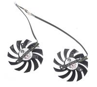 iHaospace 2 Pcs/lot PLD08010S12HH 75mm 4Pin 12V 0.35A Carte Graphique Fan for R6790 570GTX R6850 N460GTX GTX 580 Twin Frozr II Cooling Fan