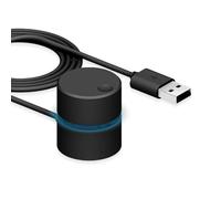 iHaospace Bouton de contrôle du volume USB pour ordinateur - Contrôle du volume - Compatible avec Windows/Mac OS/Linux/Android (noir)