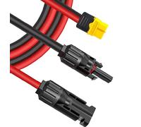 iHaospace Câble solaire 6 mm² vers XT60 Adaptateur de panneau solaire pour EF DELTA 2 et River Pro MAX Bluetti EB55 Powerstation 757 Powerhouse Câble de charge 0,6 m