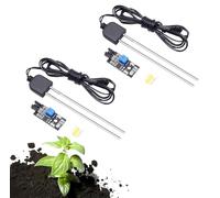 iHaospace Capteur d'humidité solaire et module de détecteur de sol - Test d'humidité du sol avec échantillon de résistance à la corrosion pour capteur d'humidité du sol Arduino