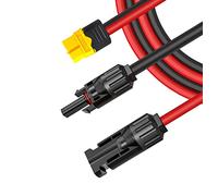 iHaospace Connecteur Panneau Solaire vers câble XT60 1.5M Solaire Extension câble Compatible avec Ecoflow Delta Pro River Mini Bluetti Eb55 Powerstream