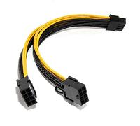 iHaospace CPU 8 Pin Male to Dual PCIe 8 Pin Female Adapter for NVIDIA Tesla K80 M40 M60 P40 P100 V100 A6000, Graphics Card Power Cable PSU to GPU Adapter Cable 10CM
