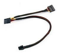 iHaospace Dual SATA 15 Pin to Mini 6 Pin ATX Compatible with Inspiron 3653 3650 3655 Replacement HDD SATA Power Cable