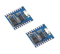 iHaospace Lot de 2 modules de lecteur audio DY-SV17F - Mini lecteur MP3 - Déclencheur IO - Téléchargement USB - Module vocal intelligent - Prend en charge le format de décodage MP3/WAV