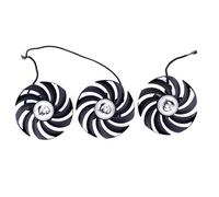 iHaospace Pièces de rechange pour refroidisseur de carte graphique Ventilateur de refroidissement de carte graphique compatible avec MSI GeForce 3060 Ti 3070 Ti 3080 Ti 3090 Gaming Z/X Trio LHR, RX