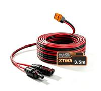 iHaospace Rallonge Câble Solaire XT60i vers Connecteur Panneau Solaire 12AWG 3,5m 4mm² pour Station de Charge EcoFlow Portable