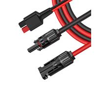 iHaospace Rallonge solaire Anderson - Fiche 6 mm2 - 10 AWG - 60 cm - Compatible avec Ecoflow Delta Pro Jackery Explorer 1000 - Panneau solaire portable