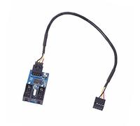 iHaospace USB Hub Interne Motherboard USB 2.0 9-Broches Header 1 à 2 Extension Hub Splitter Adapter 30CM- USB 1 à 2 Séparateur/Emplacement D'extension de Carte mère USB 2