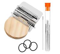 IHAZNTMZX Kits de métier à tisser pour patchwork, petit métier à repriser, outil de tissage, appareil à patchs pratique, pour des réparations de couture rapides, fournitures de couture