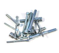 IHC Lot de 5 vis cylindriques DIN 912 avec six pans creux 8,8 - En acier galvanisé - Filetage partiel - M12 x 90