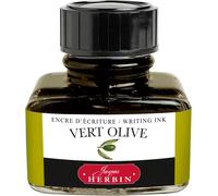 Ihdih-Exacompta Herbin 13036t - Un Flacon D'encre 30 Ml Pour Stylo-Plumes Et Stylos Roller, Vert Olive