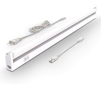 IHDIH-- Lumière cuisine sous meuble avec interrupteur marche/arrêt, blanc chaud à blanc neutre réglable, extensible, éclairage LED cuisine sous meuble, lampe led, 54,7x6,1x2,4 cm, blanc