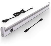 IHDIH-- Lumière cuisine sous meuble avec interrupteur marche/arrêt, blanc chaud à blanc neutre réglable, extensible, éclairage LED cuisine sous meuble, lampe led, 54,7x6,1x2,4 cm, argenté