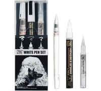 Ihdih-Zig Inktober Special Lot De 3 Stylos Blancs Iktb-24/3v