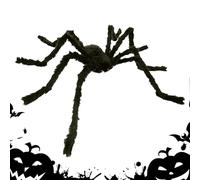 Ihdjasg Araignées d'halloween,Araignée d'halloween | Araignées effrayantes - géantes, décorations réalistes, Fausses araignées d'extérieur pour fenêtre de Maison hantée