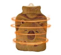Ihdjasg Bouillotte - Forme De Capybara 1000 Millilitres Rétention De La Chaleur | Sac d'Eau Chaude,Pour le Cou, le Dos, l'Épaule, le Camping, les Jambes, les Voyages, les Hommes, les, les Femmes