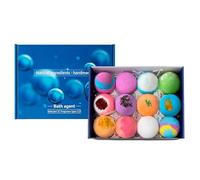 Ihdjasg Boules de bain,12 pastilles pour douche à fleurs séchées avec parfum longue durée | Bain moussant - Pour les anniversaires, été, spa, détente, soins personnels et cadeau Noël