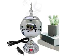 Ihdjasg Brûleur d'Encens Électrique pour la Maison,Brûleur d'Oud - Porte-Encens Oliban Bougeoir pour Table Déco Maison Salon Méditation Église Aromathérapie
