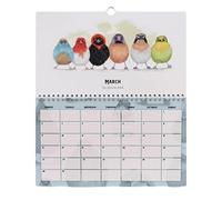 Ihdjasg Calendriers De Bureau | Planificateur Compact À Thème Des Oiseaux 2026 - Planificateur Bureau Amusant,Pour Enseignant, Salle de Classe, Famille, Lieu de Travail,