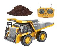 Ihdjasg Camion Benne Télécommandé,Pelle Mécanique avec Lumière et Son - Tombereau Télécommandé avec Châssis Métallique et Batterie Rechargeable,pour 4-12 Ans, Cadeau Noël Anniversaire