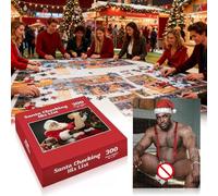 Ihdjasg Casse-Tête du Père Noël - Fournitures de Jeu pour Farces de Noël - Puzzle Hilarant,pour Femmes Hommes Fans Visiteurs de Vacances Groupes de Jeu Réunions Familiales Soirées d'hiver Activités