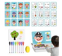 Ihdjasg Casse-Têtes Magnétiques pour | Jeu Magnétique Puzzle Tableau Dessin | Activités Éducatives Motricité Fine Sensorielle 3 6 Ans | Anniversaire École Maternelle Maison