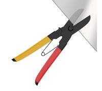 Ihdjasg Cisailles à Métal | Cisailles À Coupe Droite - Ciseaux Aviation Tôle Avec Verrou Sécurité Et Poignée Antidérapante,Pour Atelier Rénovation de Maison Chantier Installation de Gainerie Projet de