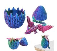 Ihdjasg Dragon imprimé en 3D avec œuf,Dragon imprimé en 3D dans Un œuf | de articulé dans Un | Figurines de Collection Toys, Jouets de Bureau pour et Adultes
