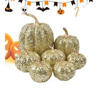Ihdjasg Fausses Citrouilles 7 Centres de Table Factices Pailletés pour Fête