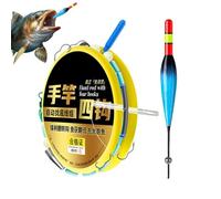Ihdjasg Flotteurs de pêche | Ligne De Pêche 7,9 M Et Kit Bouchons Flottants,Bouchons Pêche à Changement Chromatique Automatique - pour Extérieure Mer Bateau Lac Étang Truite Poisson-Chat